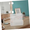 FUNOMOCYA 2pcs Medium Plastic Storage Box Set Office Classroom Container