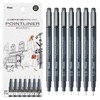 Pentel S20P-7STA Water Based Pen, Millimeter Pen, Point Liner, Set