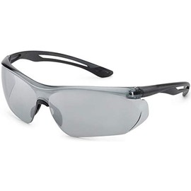Gateway Safety 37GY8M Parallax Safety Eyewear - Gray Temples, Gray Flex, Silver Mirror Lens