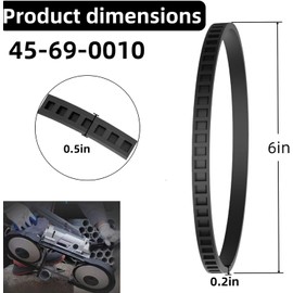 45-69-0010 Replacement Blade Pulley Tires for Deep Cut Band Saw - Compatible with Milwaukee 6230 6232-6 6238-20 2729-20, Portaband AO2807 6225 6238N - Rubber Drive Belt for Band Saw Wheels (4 Pcs)