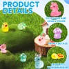 XIMISHOP 113PCS Mini Luminous Resin Animals，Coloful Cute Mini Resin Animals