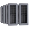 Floor Register 4 x 10-8 Pack Gray Floor Vents, Heavy-Duty