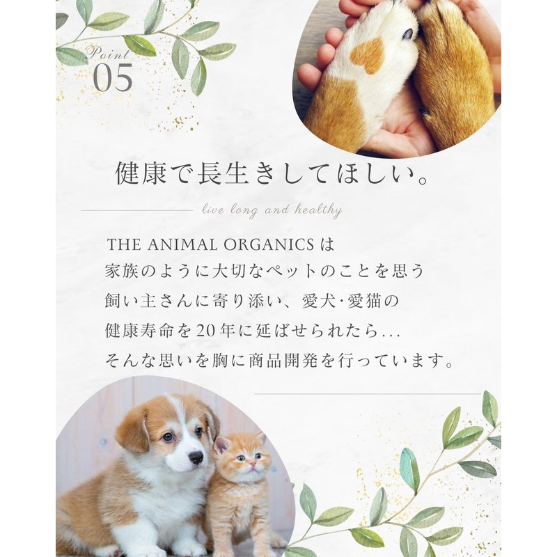 Animal Organic Pet Shampoo for Dogs and Cats, Human Standards,