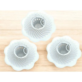 Evriholder 3 Pack Hairstopper Drain Cover Hair Catcher for Shower and Bathtub