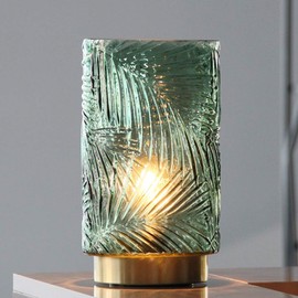 Battery Operated Table Cordless Lamps for Home Decor, Nightlight with LED Bulb with Timer, Decorative Lights for Living Room Bedroom Tabletop Entryway Centerpiece Gift(L Green)