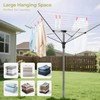 STORAGEIDEAS Umbrella Clothesline Outdoor Heavy Duty, Retractable Rotary Drying Rack