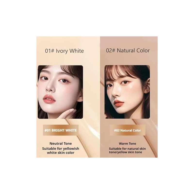 Base de maquillaje y corrector iluminador de doble punta, barra