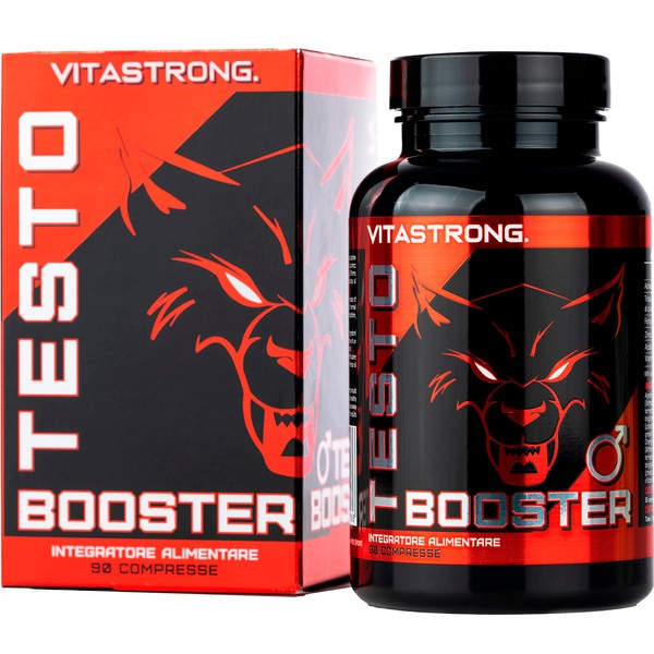 Testobooster The Unique Original with Patented Ingredients | Fast and Powerful Action, Pure Increase in Muscle Mass, Made in Italy, Tribulus Terrestris, Ashwaganda, Testo Boosters Vitastrong