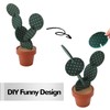 Cactus Coaster Set, Avoid Slip Heat Insulation, DIY Funny Design,