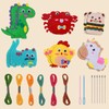 DIY Sewing Kit Children, Sewing Set Animal Shapes Felt Craft