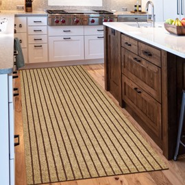 Morefany Outdoor/Indoor 4ft x 20ft Runner Rug, Hallway Custom Sizes Non-Slip Rubber Backing Area Runner Rugs Waterproof Carpet Rugs for Kitchen Entryway Balcony Garage Stair Laundry