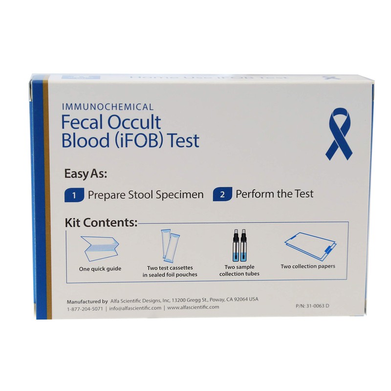 immunochemical Fecal Occult Blood (FIT or iFOB) Home Test and