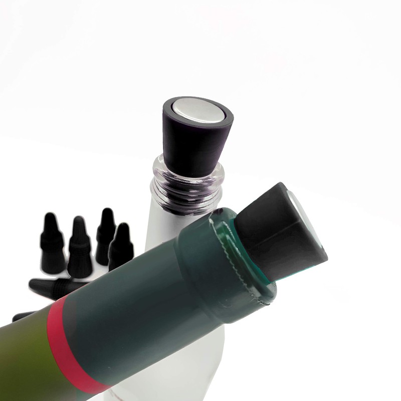 ANIN 8 pcs of Wine Stoppers, Reusable Silicone Beverage Bottle