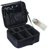 Hometric Black Make up Organizer Bag with Makeup Brush Set