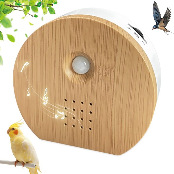 KUWUNG Bird Chirping Box, Natural Sounds Box with Wall Mount