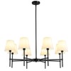 RUIYEY Dining Room Chandeliers Light - 5-Light Black Modern Chandeliers