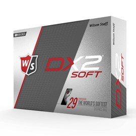 Wilson(ウイルソン) ゴルフボール DX2 SOFT ゴルフボール ユニセックス DX2 AN ホワイト 1ダース(12個入り) ディンプル数:302