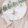 Pearl Keychain,Love Pearl Keychian,Car Keychain, Wristlet Keychain,Bag Charms,Keychain Accessories for