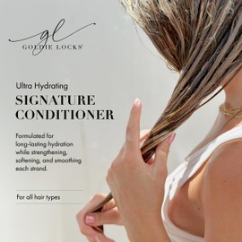 Goldie Locks Ultra Hydrating Conditioner – For All Hair Types – Moisturizing Sulfate-Free Formula – Safe for Color-Treated & Extension Hair – Fights Frizz & Adds Shine – 8.45 Fl Oz(Packaging May Vary)