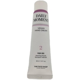 The Face Shop Daily Moment Vegan Hand Cream 02 Morning Flower Shop 30ml / 데일리 모먼트 비건 핸드크림 02아침의 꽃집 30ml
