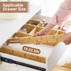 Bamboo Drawer Dividers with Inserts kitchen drawer organizer Adjustable Expandable
