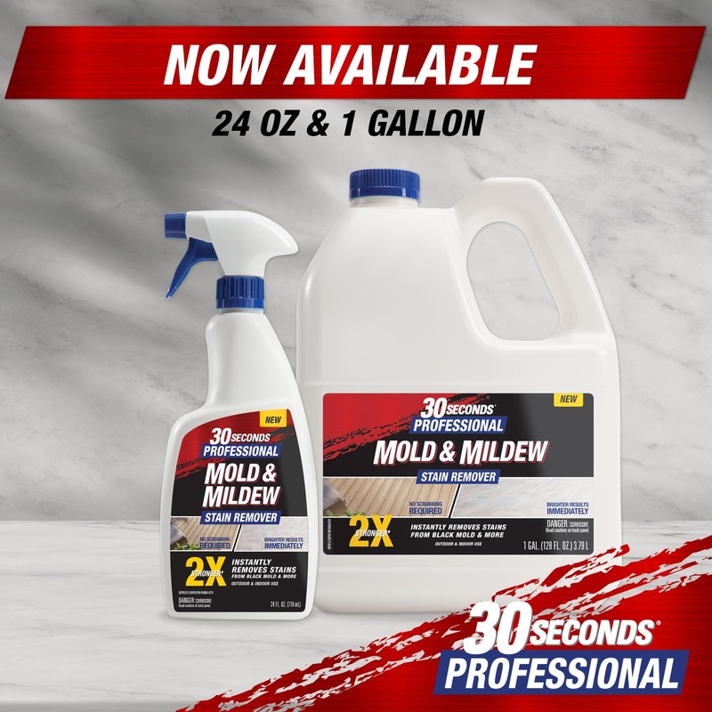 30 SECONDS Pro Mold and Mildew Stain Remover | Scrub
