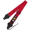 TIGER STP4-RD Guitar Strap with Plectrum Holders Red