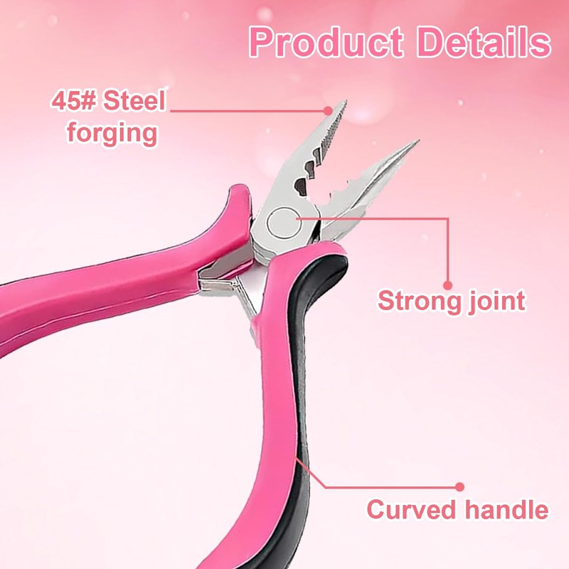 Hair Extension Pliers Kit Hair Extension Tools for Easy and
