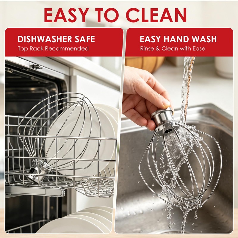 KN256WW Whisk Attachment for KitchenAid 6 Quart Bowl-Lift Stand Mixer