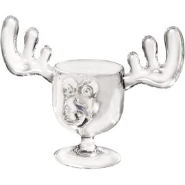A&R Collectibles Christmas Moose Mug Small Shot Glasses Acrylic - Safer Than Glass Set of Four (4) 2 oz.
