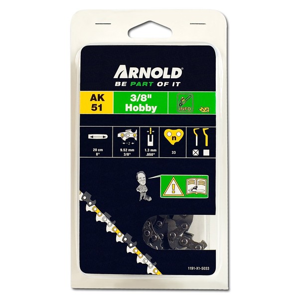 Arnold Hobby 1191-X1-5033 Saw Chain 3/8 Inches 1.3 mm 33