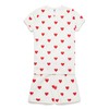 Petit Bateau Girls Pyjacourt, White Marshmallow / Red Terkuit