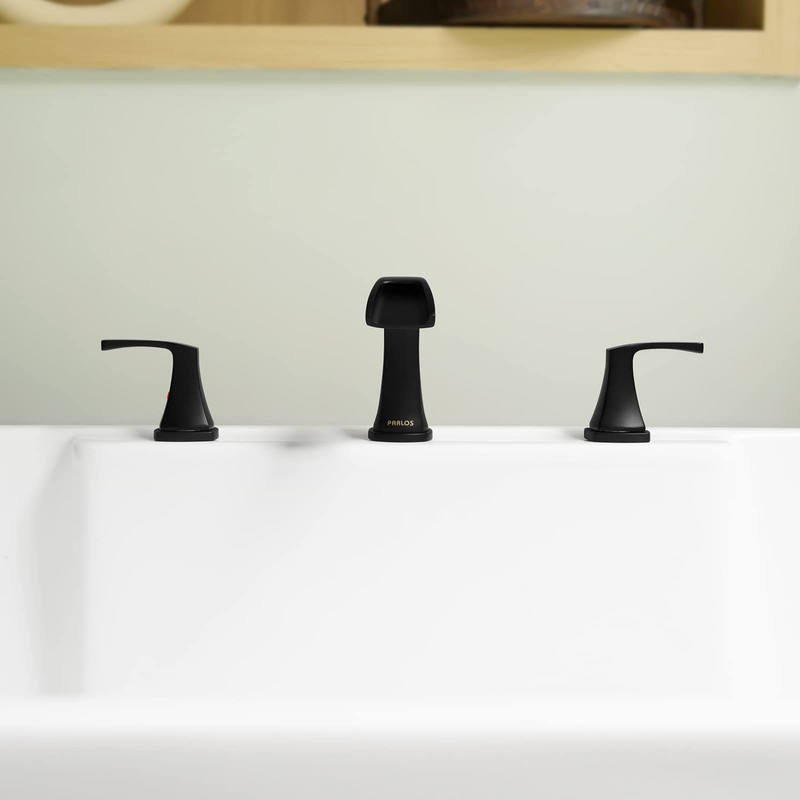 PARLOS 2-Handle Widespread Waterfall Roman Bathtub Faucet Tub Filler with