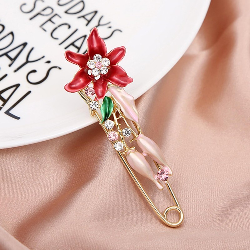 RELKLYU 2 Stücke Blumenbrosche, Elee Brosche, Dekorationsbrosche, Kreativer Styling-Brosche, Brosche