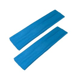 WESTEND CHOICE 5cm Wide Headbands 2 Pack Plain Stretchy Kylie Head Band Bandeau Unisex Headbands for Women & men Soft Hair Band Gym Exercise Yoga Headband (Blue)