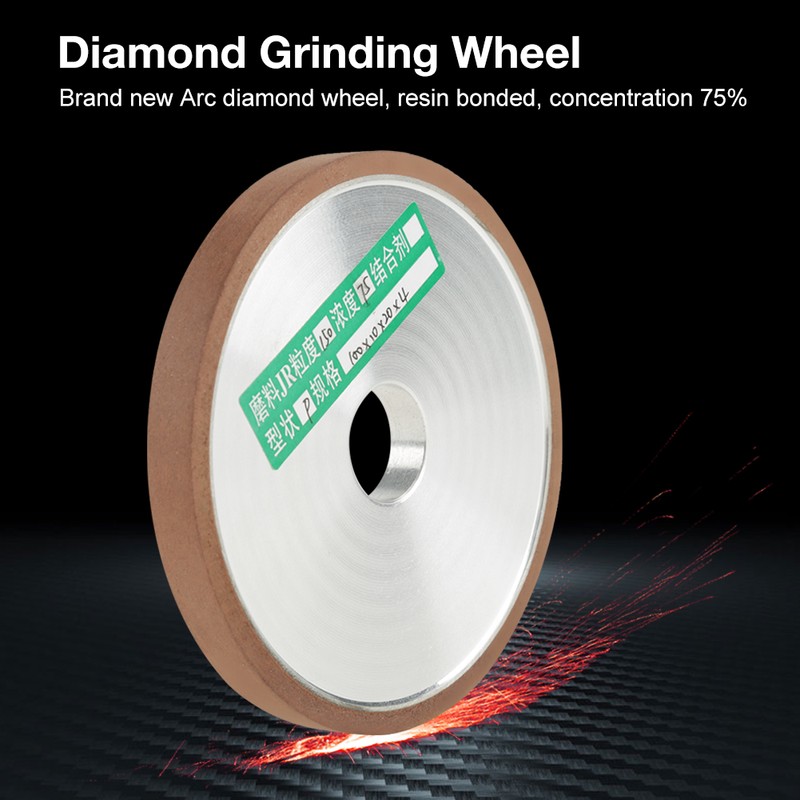1Pcs 100*20*10mm Diamond Resin Grinding Wheel Disc for Cutter Grinder