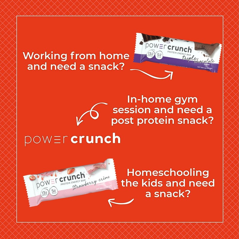 Power Crunch Protein Wafer Bars, Variety Pack, in 6 Flavors