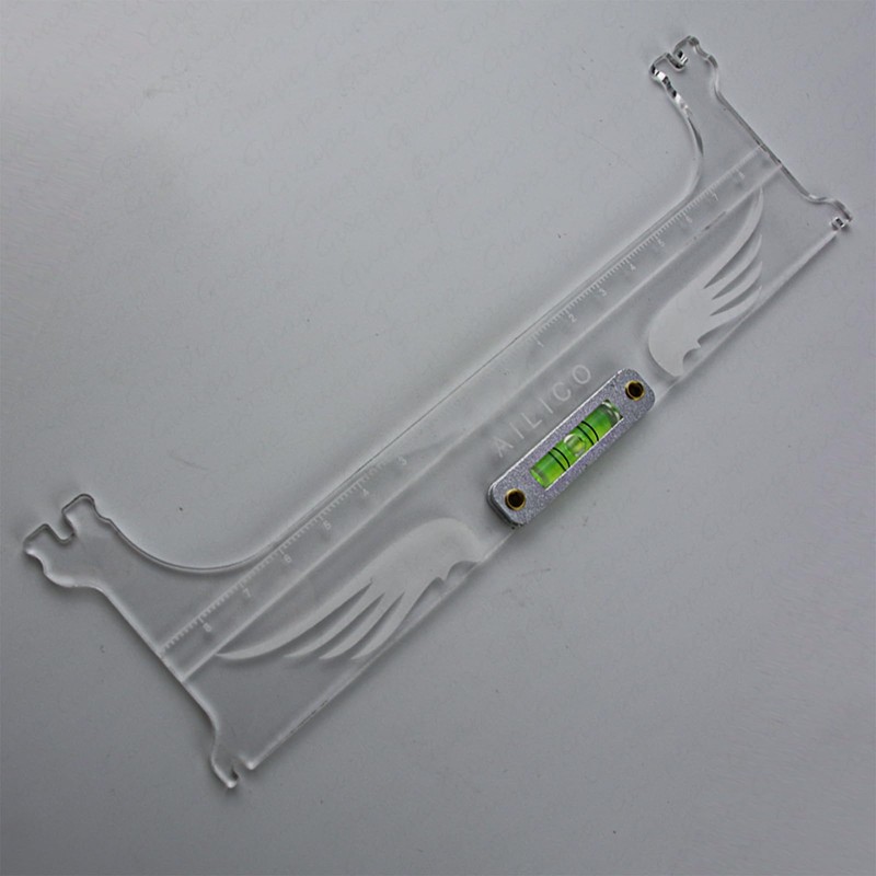 MARLLOGIVA Professional Eyebrow Ruler Mapping Kit Eyebrow Ruler with Level