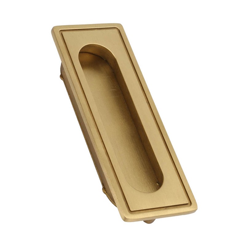 Brass Recessed Furniture Handle Kitchen Cupboard Cabinet Wardrobe Drawer Pulls