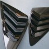 ZiWen 2X Sport Style Quarter Window Scoops Louvers for Honda