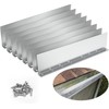 8 Pcs Gutter Valley Splash Guard,Straight Rain Diverter Roofing Gutter