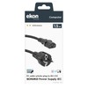 Power Cable for PC, Printer, Monitor, IEC C13 Plug, Schuko