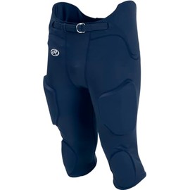 Rawlings Boys' FPL Lightweight Football Pants | Integrated Pads | Practice/Game Use | Youth Sizes | Multiple Colors, Navy, Small