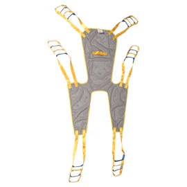 Patient Aid Lift Sling Mesh Full Body Divided Legs Head Strong Load Bearing Transfer Lift Sling for Nursing M