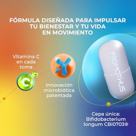 Bifidobacterium Longum CBI0703 + Vitamina C, 30 Cápsulas