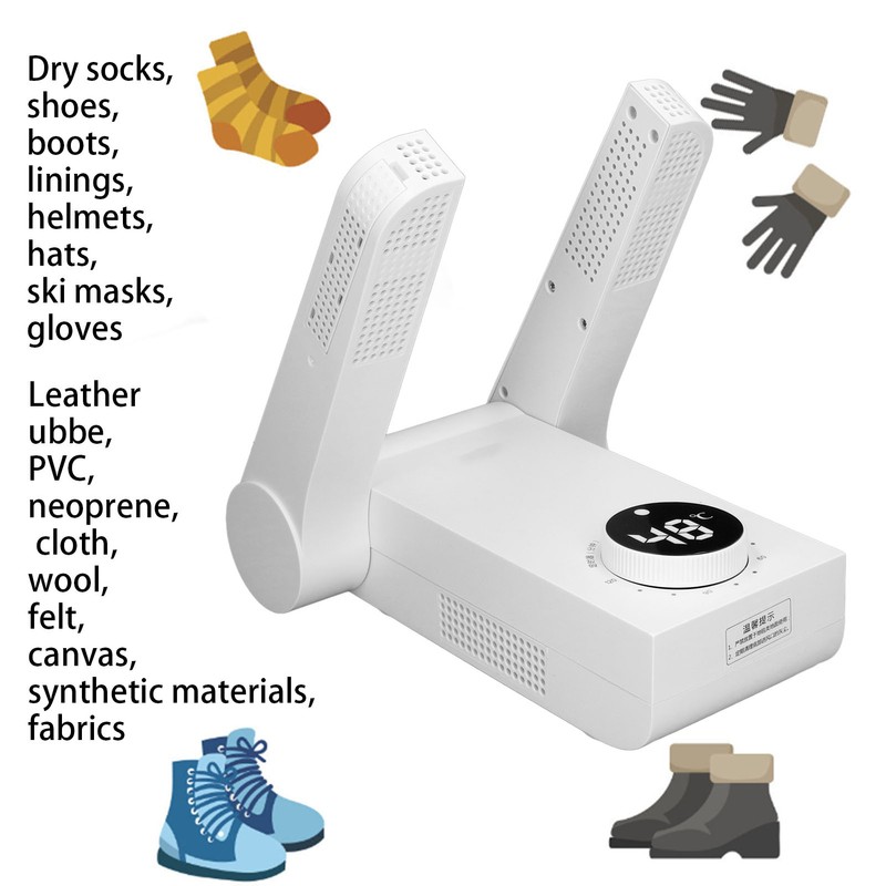 Shoes Dryer Deodorizer Machine Portable Electric Boots Warmer with Adjustable