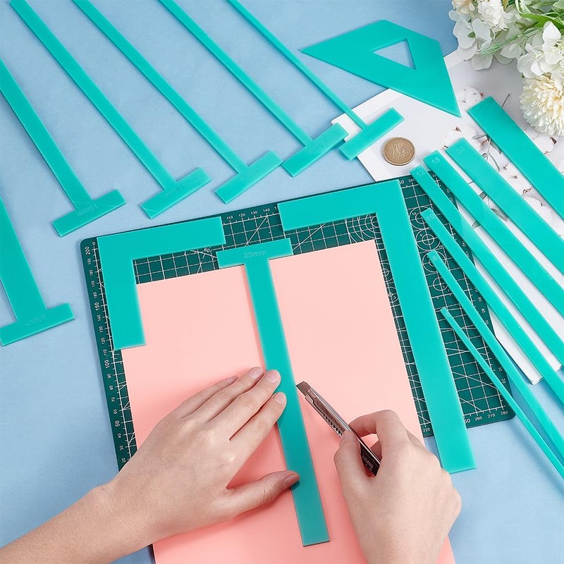 BENECREAT 17pcs Acrylic Book Tools Binding Spacer Tool Binding Hand