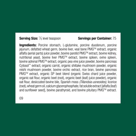 Standard Process Inc. Canine Enteric Support - Digestive System Support for Dogs - Nutritional Dog Supplement for Gut Health - Canine Supplement Formula to Aid Healthy Digestion - 30 g