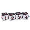 4pcs Baby Cloth Blocks Toy Letters Animals Learning Black White