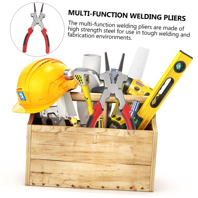 Outanaya Welding Auxiliary Tool Multi Function Pliers with Insulated Handle